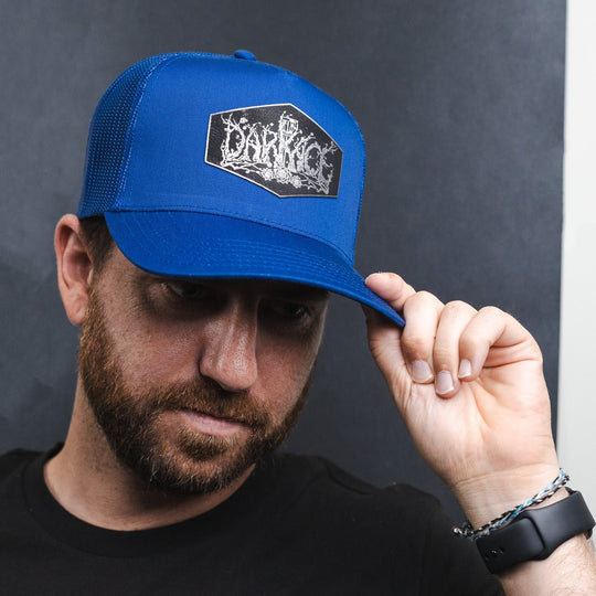 Death Blossom Blue Trucker Hat(Multiple Options)